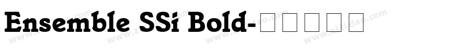 Ensemble SSi Bold字体转换